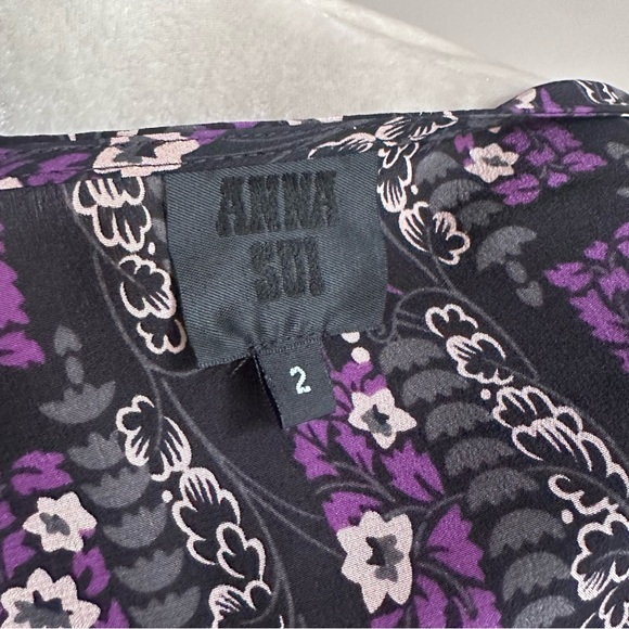 Anna Sui Silk Mini Dress - Picture 9 of 10